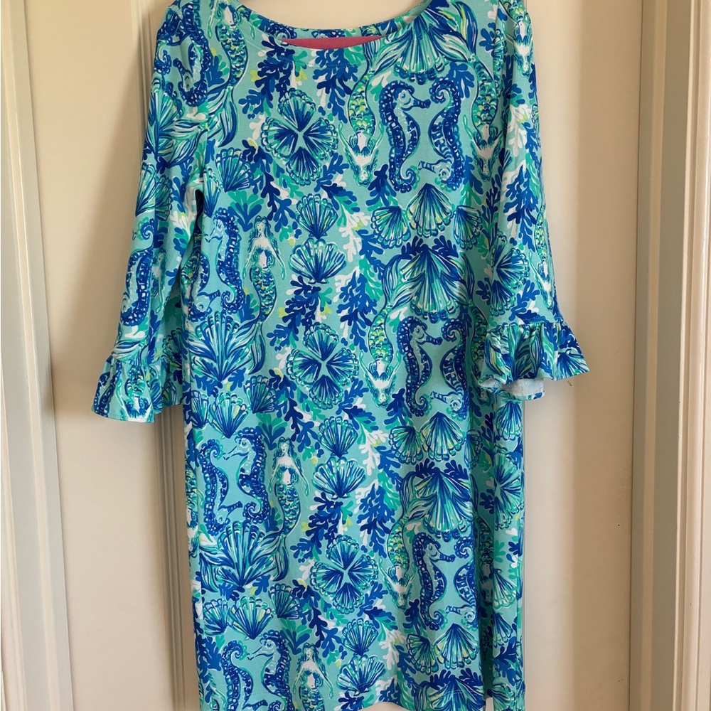 EUC GIRLS Size L (8-10) Lilly Pulitzer Mermaid dress
